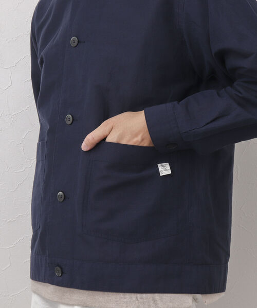 NOLLEY'S goodman(ノーリーズグッドマン)の「RAILROAD JACKET カバーオール シャツジャケット(カバーオール・メンズ・ダークネイビー/ホワイト・S/M/L)」の16枚目の写真