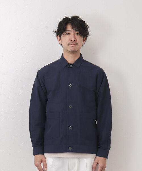 NOLLEY'S goodman(ノーリーズグッドマン)の「RAILROAD JACKET カバーオール シャツジャケット(カバーオール・メンズ・ダークネイビー/ホワイト・S/M/L)」の19枚目の写真