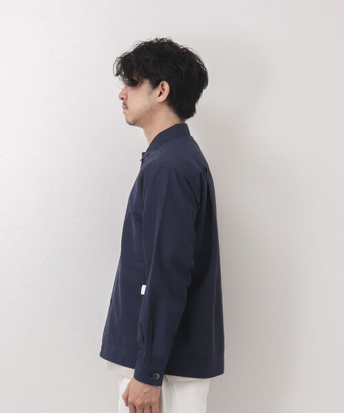 NOLLEY'S goodman(ノーリーズグッドマン)の「RAILROAD JACKET カバーオール シャツジャケット(カバーオール・メンズ・ダークネイビー/ホワイト・S/M/L)」の10枚目の写真
