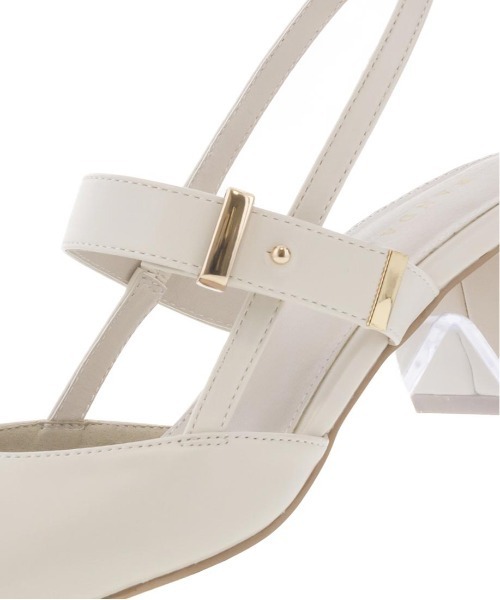 RANDA（ランダ）の「ゴールドパーツバックストラップパンプス（パンプス・レディース・ベージュ/アイボリー/パープル/ブラック/グレイッシュベージュ/ピンク/クリーム・L/LL/S/M）」の20枚目の写真