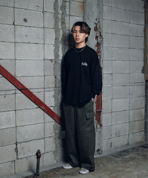 kutir（クティール）の「M-47ミリタリーワイドカーゴパンツ（カーゴパンツ・メンズ・ブラック/カーキ・X-SMALL/SMALL/LARGE/MEDIUM）」の10枚目の写真