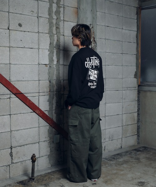 kutir（クティール）の「M-47ミリタリーワイドカーゴパンツ（カーゴパンツ・メンズ・ブラック/カーキ・X-SMALL/SMALL/LARGE/MEDIUM）」の12枚目の写真