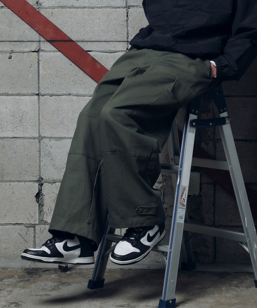 kutir（クティール）の「M-47ミリタリーワイドカーゴパンツ（カーゴパンツ・メンズ・ブラック/カーキ・X-SMALL/SMALL/LARGE/MEDIUM）」の8枚目の写真