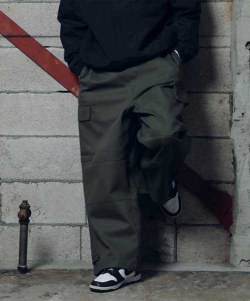 kutir（クティール）の「M-47ミリタリーワイドカーゴパンツ（カーゴパンツ・メンズ・ブラック/カーキ・X-SMALL/SMALL/LARGE/MEDIUM）」の7枚目の写真
