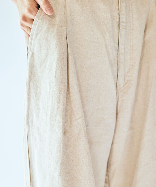 SETTO（セット）の「DOKONO PANTS：ワイドタックパンツ（その他パンツ・レディース・キナリ/ブラック・XS/S/M）」の20枚目の写真