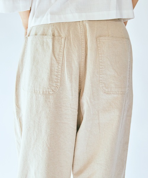 SETTO（セット）の「DOKONO PANTS：ワイドタックパンツ（その他パンツ・レディース・キナリ/ブラック・XS/S/M）」の5枚目の写真