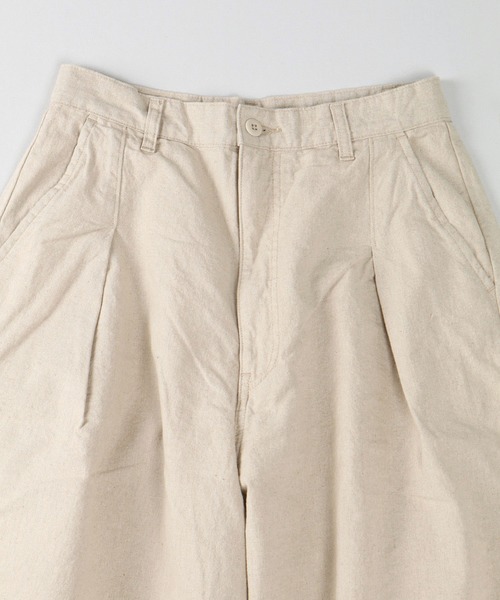 SETTO（セット）の「DOKONO PANTS：ワイドタックパンツ（その他パンツ・レディース・キナリ/ブラック・XS/S/M）」の16枚目の写真