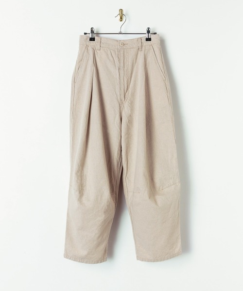 SETTO（セット）の「DOKONO PANTS：ワイドタックパンツ（その他パンツ・レディース・キナリ/ブラック・XS/S/M）」の4枚目の写真