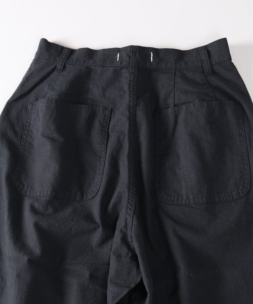 SETTO（セット）の「DOKONO PANTS：ワイドタックパンツ（その他パンツ・レディース・キナリ/ブラック・XS/S/M）」の6枚目の写真