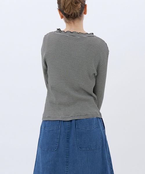 NIMES（ニーム）の「メローフリルプルオーバー（Tシャツ/カットソー・レディース・ホワイト・FREE）」の4枚目の写真