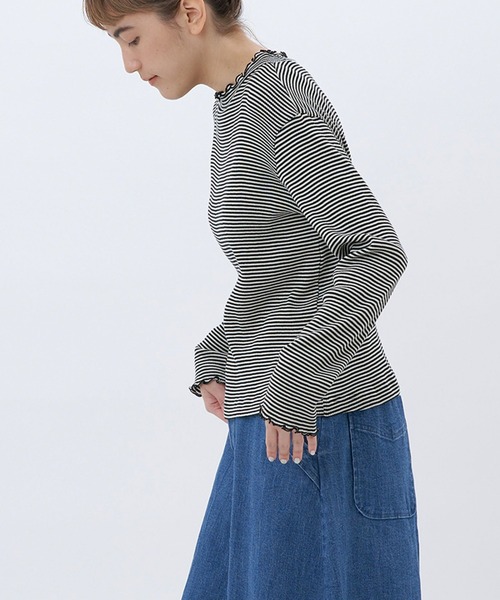 NIMES（ニーム）の「メローフリルプルオーバー（Tシャツ/カットソー・レディース・ホワイト・FREE）」の3枚目の写真