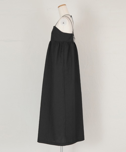 UR'S（ユアーズ）の「ふくれｼﾞｬｶﾞｰﾄﾞﾎﾙﾀｰｷｬﾐﾜﾝﾋﾟｰｽ（ワンピース・レディース・ホワイト/ブラック・S/M/L）」の14枚目の写真