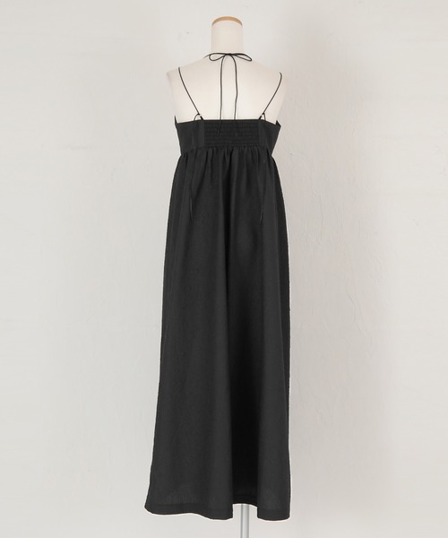 UR'S（ユアーズ）の「ふくれｼﾞｬｶﾞｰﾄﾞﾎﾙﾀｰｷｬﾐﾜﾝﾋﾟｰｽ（ワンピース・レディース・ホワイト/ブラック・S/M/L）」の15枚目の写真