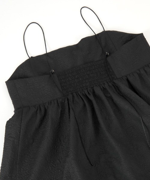 UR'S（ユアーズ）の「ふくれｼﾞｬｶﾞｰﾄﾞﾎﾙﾀｰｷｬﾐﾜﾝﾋﾟｰｽ（ワンピース・レディース・ホワイト/ブラック・S/M/L）」の17枚目の写真