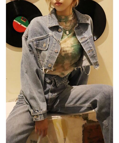 EVRIS(エヴリス)の「シアーハイネックトップス(Tシャツ/カットソー・レディース・ブラック/グリーン・FREE)」の17枚目の写真