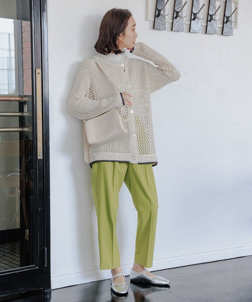 niko and...（ニコアンド）の「2WAYミックスメッシュプルオーバー&カーディガン（ニット/セーター・レディース・ピンク/ブルー/アイボリー・FREE）」の7枚目の写真