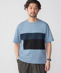 SHIPS | SHIPS: カラー ブロック パネル クルーネック Tシャツ(Tシャツ/カットソー)