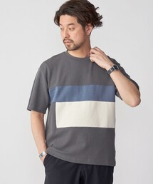 SHIPS | SHIPS: カラー ブロック パネル クルーネック Tシャツ(Tシャツ/カットソー)