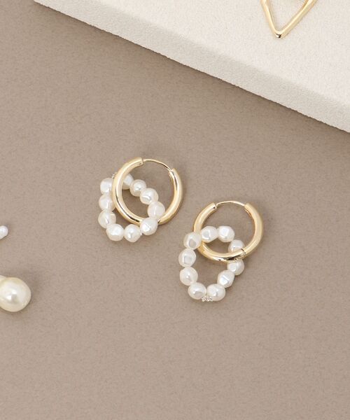 MAJESTIC LEGON(マジェスティックレゴン)の「ニュアンスパールピアス(ピアス(両耳用)・レディース・A/B/C・FREE)」の3枚目の写真