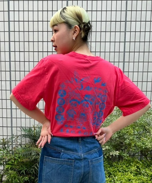 Candy Stripper（キャンディストリッパー）の「CHINA PEPE Tシャツ（Tシャツ/カットソー・レディース・ピンク/ブラック/レッド/オフホワイト・2/3/4）」の22枚目の写真