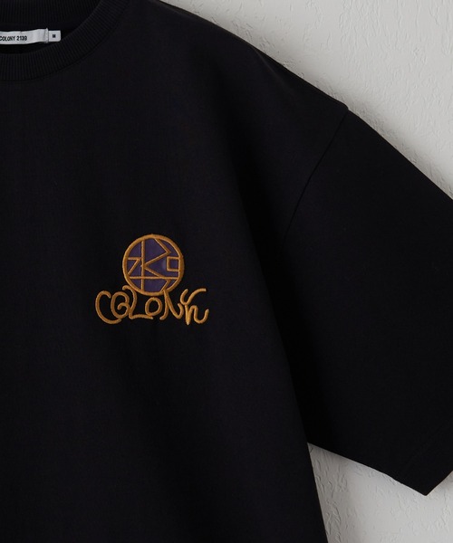 COLONY 2139(コロニートゥーワンスリーナイン)の「ロゴ刺繍MIXプリント半袖T(Tシャツ/カットソー・メンズ・ネイビー/ホワイト/ブラック・MEDIUM/LARGE)」の1枚目の写真