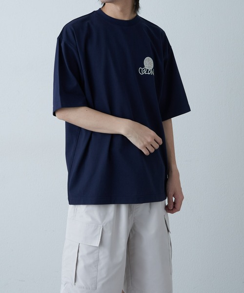 COLONY 2139(コロニートゥーワンスリーナイン)の「ロゴ刺繍MIXプリント半袖T(Tシャツ/カットソー・メンズ・ネイビー/ホワイト/ブラック・MEDIUM/LARGE)」の20枚目の写真