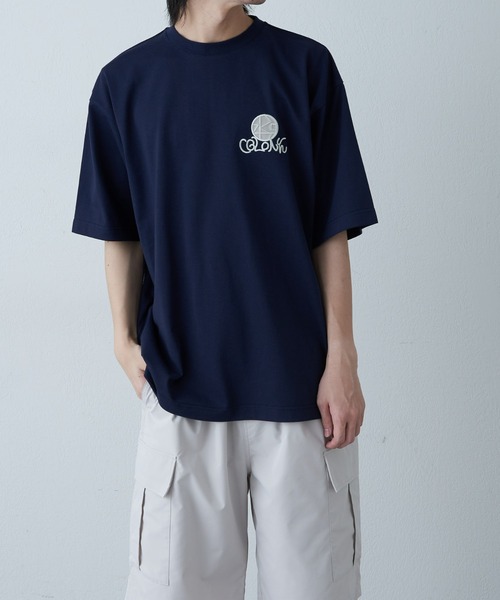 COLONY 2139(コロニートゥーワンスリーナイン)の「ロゴ刺繍MIXプリント半袖T(Tシャツ/カットソー・メンズ・ネイビー/ホワイト/ブラック・MEDIUM/LARGE)」の21枚目の写真