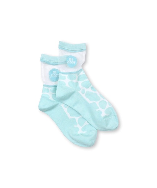 ZIDDY(ジディ)の「ZIDDY/日本製カウ柄ソックス (19~24cm)(ソックス/靴下・キッズ・グリーン/パープル・19/22)」の3枚目の写真