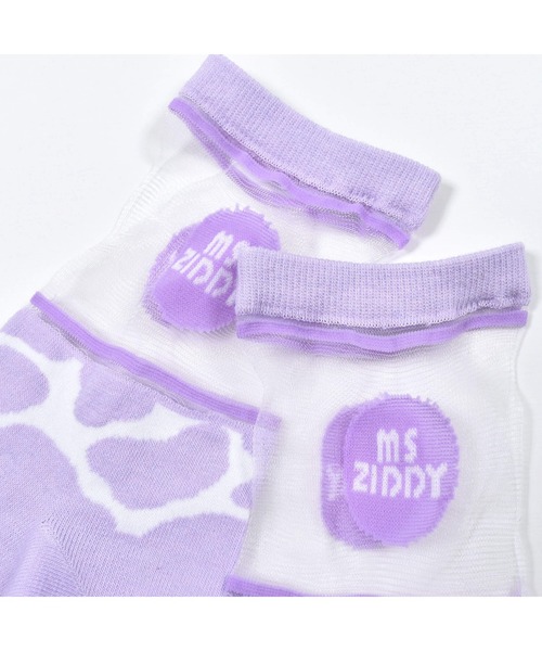 ZIDDY(ジディ)の「ZIDDY/日本製カウ柄ソックス (19~24cm)(ソックス/靴下・キッズ・グリーン/パープル・19/22)」の9枚目の写真