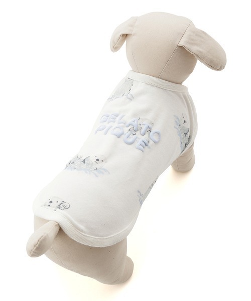 （未使用）gelat pique CAT&DOGジャガード上下セット　✳︎猫柄✳︎ gelato pique（ジェラートピケ）の「【CAT&DOG】【販路限定商品