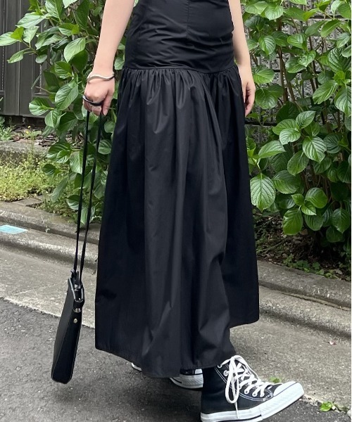 ECRIRE(エクリール)の「切り替えギャザースカート(スカート・レディース・ブラック/ベージュ/カーキ・MEDIUM)」の19枚目の写真