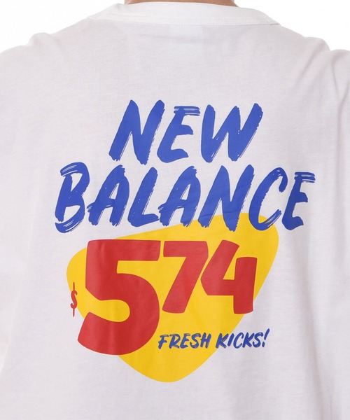 NEW BALANCE(ニューバランス)の「NB Essentials 574ショートスリーブTシャツ(Tシャツ/カットソー・メンズ・ホワイト/ブラック・SMALL/XX-LARGE/MEDIUM/LARGE/X-LARGE)」の5枚目の写真