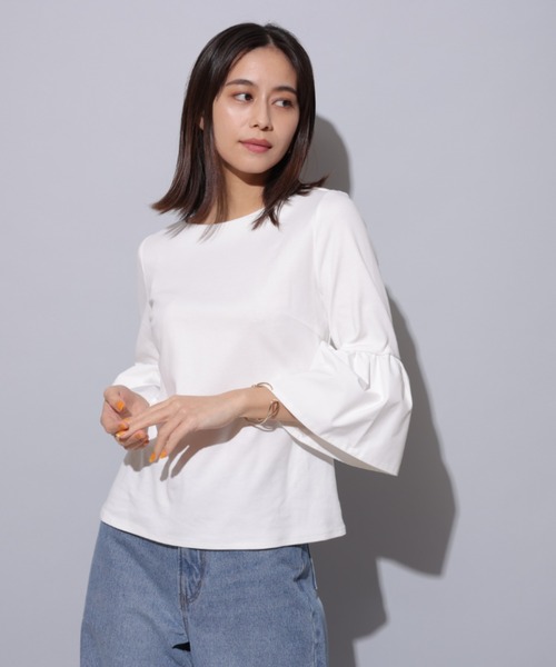 Mystrada（マイストラーダ）の「袖フレアカットソー（Tシャツ 