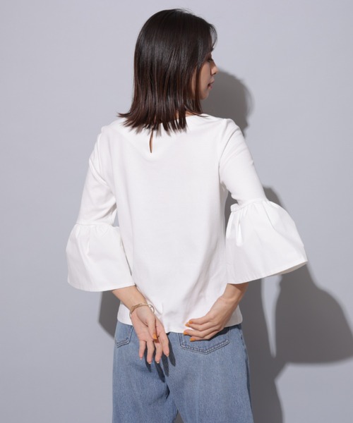 Mystrada（マイストラーダ）の「袖フレアカットソー（Tシャツ