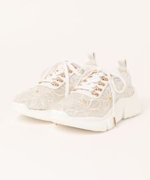 Realta（レアルタ）の「Realta(レアルタ)シースルーフラワーレーススニーカー（スニーカー）」