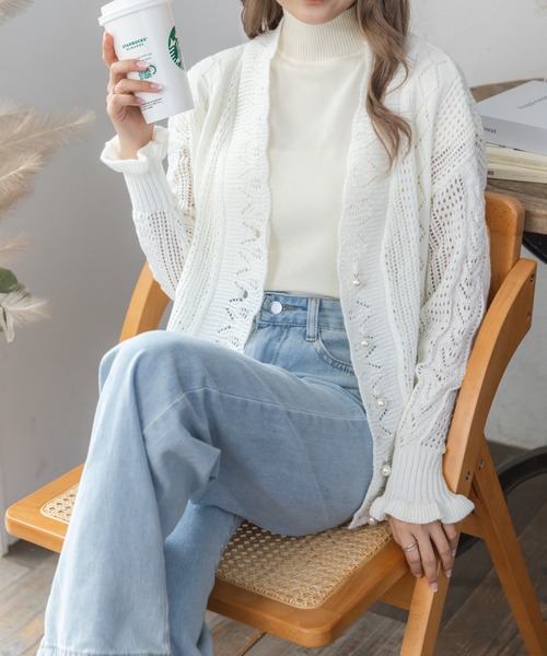 COCOMOMO(ココモモ)の「★今なら490円!★スタンドネック ニット(Tシャツ/カットソー・レディース・ベージュ/グリーン/ブラウン/ライトグリーン/パープル/グレー/ブラック/ホワイト・FREE)」の12枚目の写真