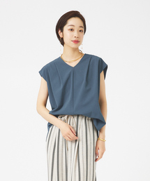 qualite | 2WAYストレッチタックブラウス(シャツ/ブラウス)