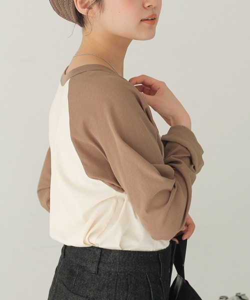 Crisp（クリスプ）の「シアーラグランTシャツ（Tシャツ/カットソー・レディース・ブラウン/パープル・FREE）」の8枚目の写真