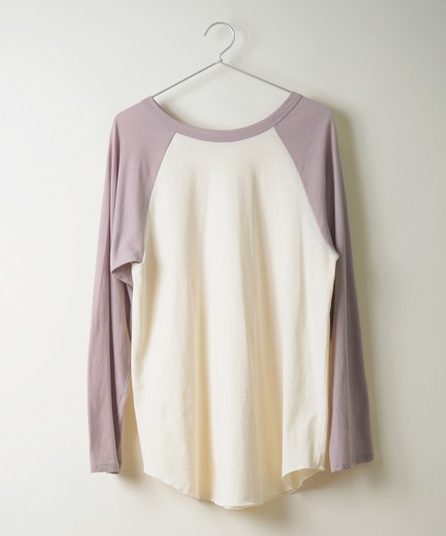 Crisp（クリスプ）の「シアーラグランTシャツ（Tシャツ/カットソー・レディース・ブラウン/パープル・FREE）」の22枚目の写真