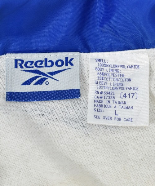 Reebok(リーボック)の「【ヴィンテージ古着】90's Reebok / リーボック フルジップ ナイロンジャケット(ナイロンジャケット・レディース・ホワイト・LARGE)」の4枚目の写真