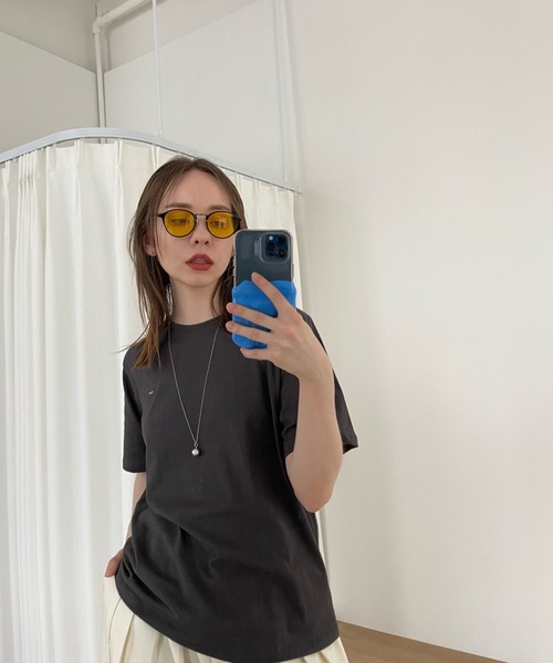 Didot.showroom（ディドット ショールーム）の「UVカット ボストンクリアカラーサングラス（サングラス・レディース・ブラック/ブラウン/レオパード/イエロー/ブルー・FREE）」の18枚目の写真