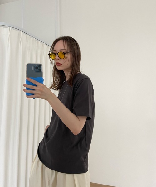 Didot.showroom（ディドット ショールーム）の「UVカット ボストンクリアカラーサングラス（サングラス・レディース・ブラック/ブラウン/レオパード/イエロー/ブルー・FREE）」の16枚目の写真