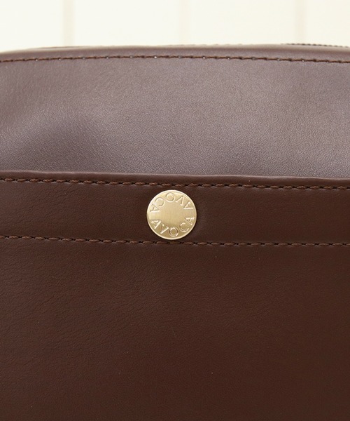 AVOCA(アヴォカ)の「AVOCA 合皮ミニショルダー / アヴォカ ゴウヒミニショルダー(ショルダーバッグ・レディース・ブラウン/ホワイト/ブラック・ONE SIZE)」の9枚目の写真