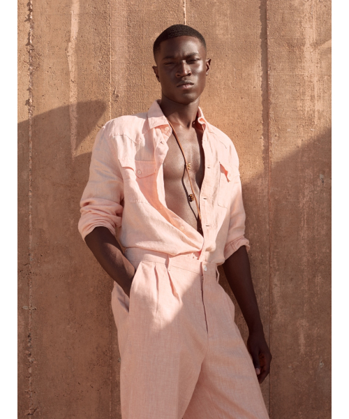 バナナリパブリック　ブラックアイリッシュリネンシャツ バナナリパブリックアイリッシュリネンIRISH LINEN ブラックリネン