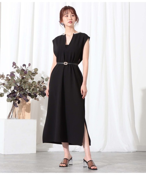 CHILLE（チル）の「パールモチーフ細ベルト（ベルト・レディース・ベージュ/ブラック・FREE）」の10枚目の写真