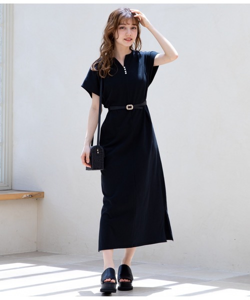 CHILLE（チル）の「パールモチーフ細ベルト（ベルト・レディース・ベージュ/ブラック・FREE）」の4枚目の写真