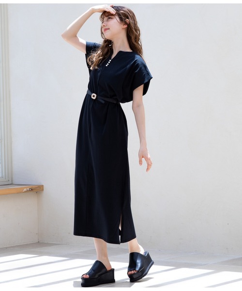 CHILLE（チル）の「パールモチーフ細ベルト（ベルト・レディース・ベージュ/ブラック・FREE）」の6枚目の写真