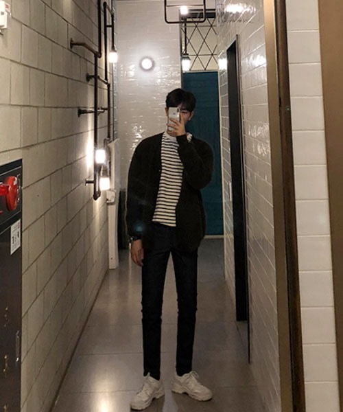 ASCLO(エジュクロ)の「ASCLO Overfit Stripe T Shirt(Tシャツ/カットソー・メンズ・ブラック/アイボリー・FREE)」の16枚目の写真