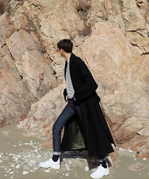 ASCLO(エジュクロ)の「ASCLO Overfit Stripe T Shirt(Tシャツ/カットソー・メンズ・ブラック/アイボリー・FREE)」の21枚目の写真