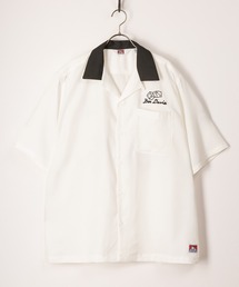 【BEN DAVIS】SCRIBBLE STITCH O/C 【2023SS】 BEN DAVIS SCRIBBLE STITCH O/C SHIRTS